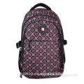 mesh side pocket scroll printing Polyester outdoor daily unisex backpack